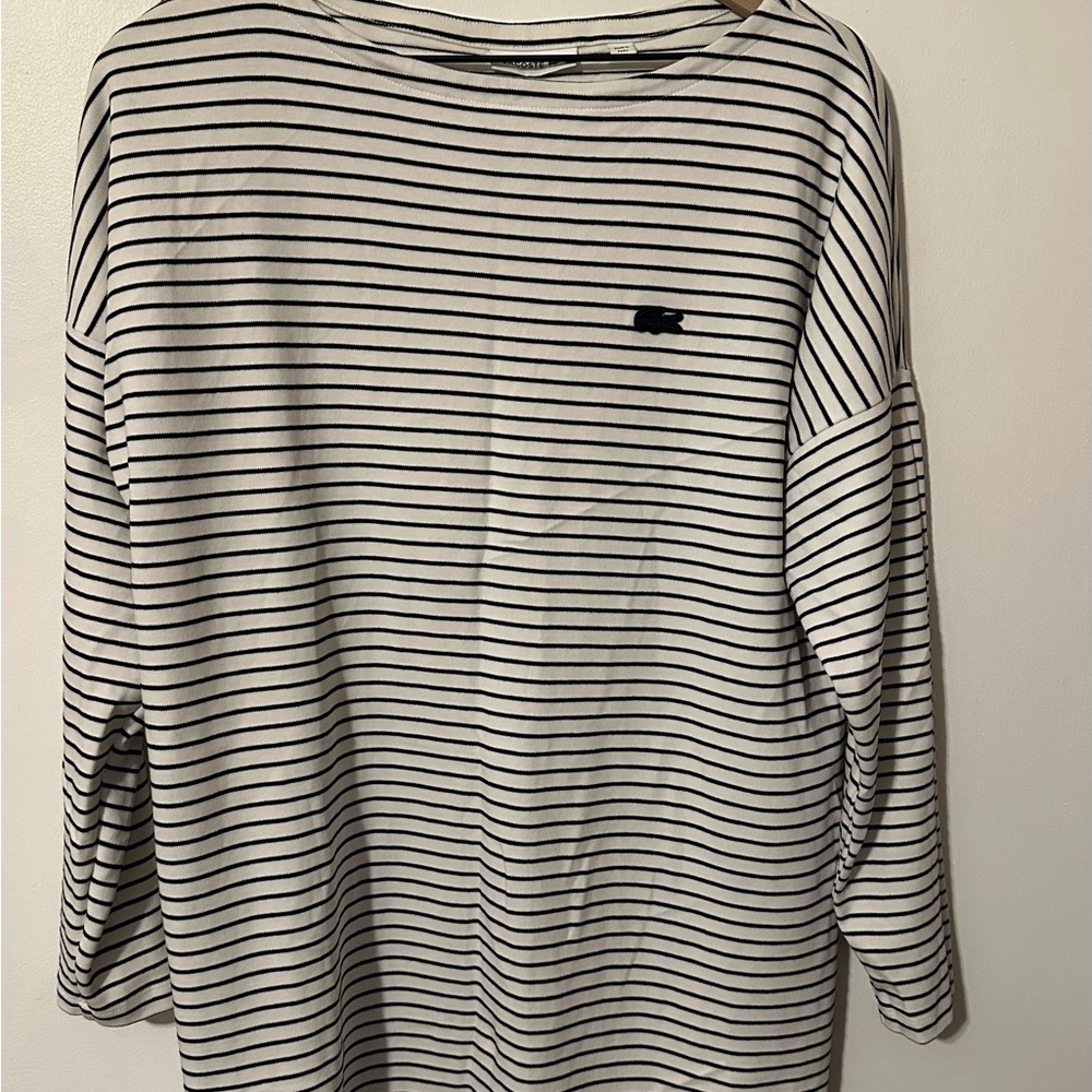 Lacoste Women Boat-Neck Striped Dress